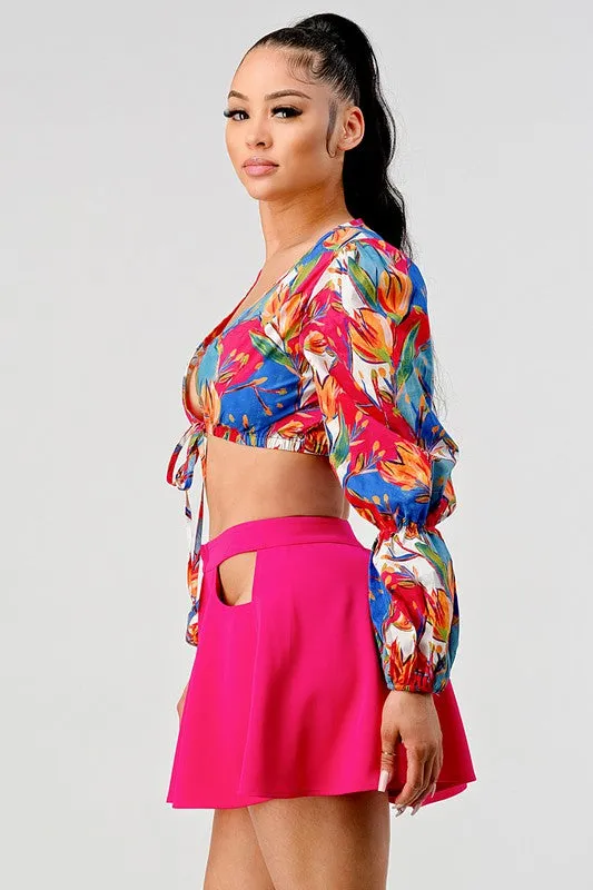 TROPICAL BREEZ SKIRT SET