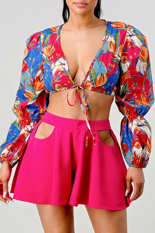 TROPICAL BREEZ SKIRT SET