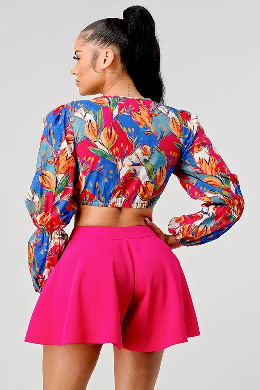 TROPICAL BREEZ SKIRT SET