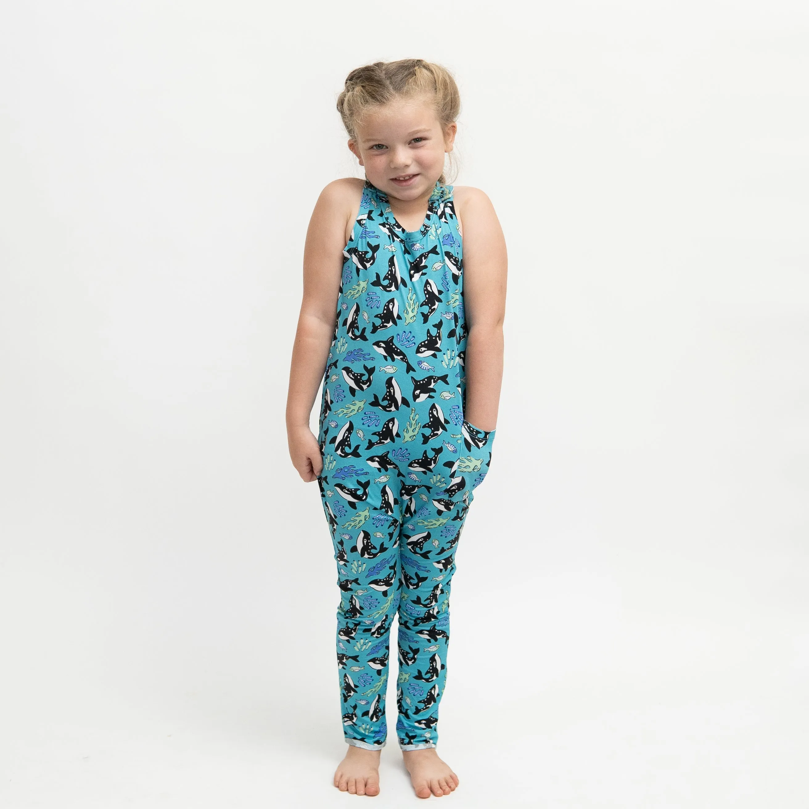Under The Sea Racerback Pocket Romper