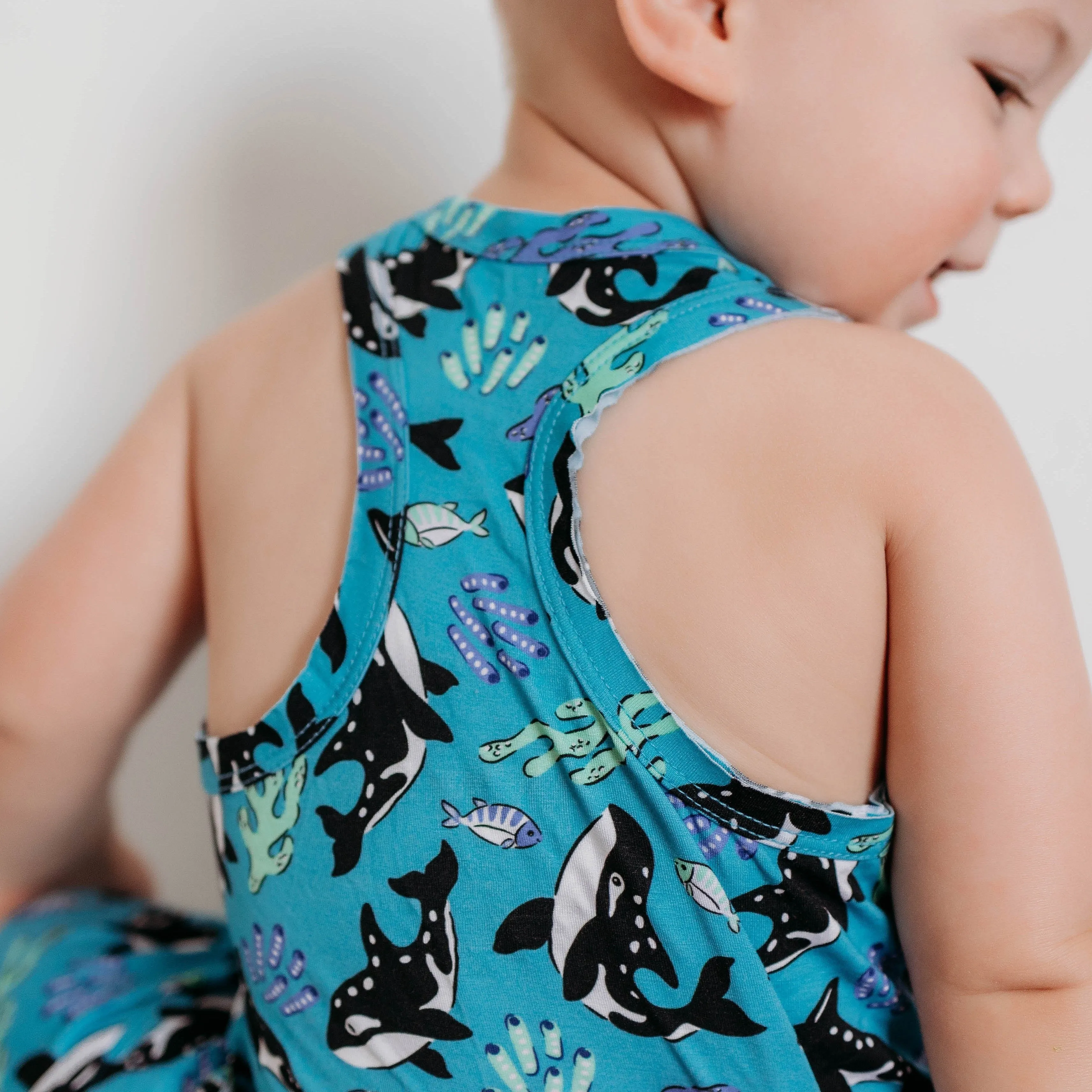 Under The Sea Racerback Pocket Romper
