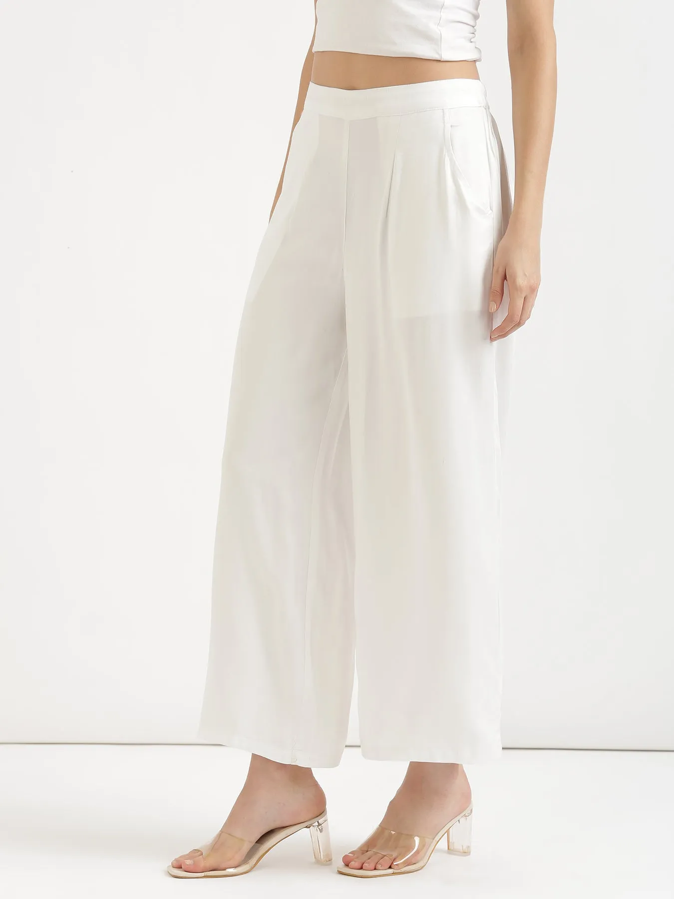 White Palazzo Pant