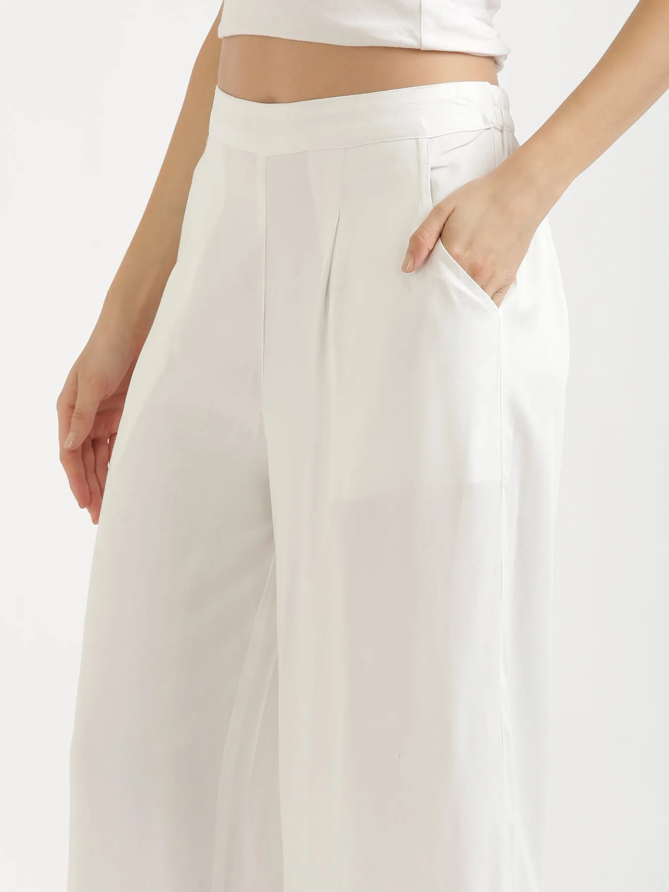 White Palazzo Pant