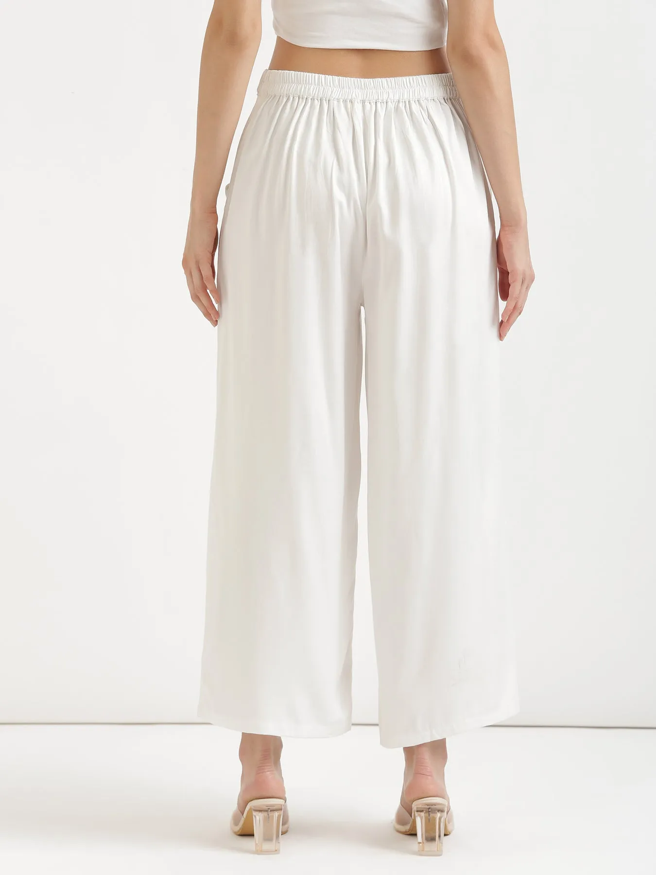 White Palazzo Pant