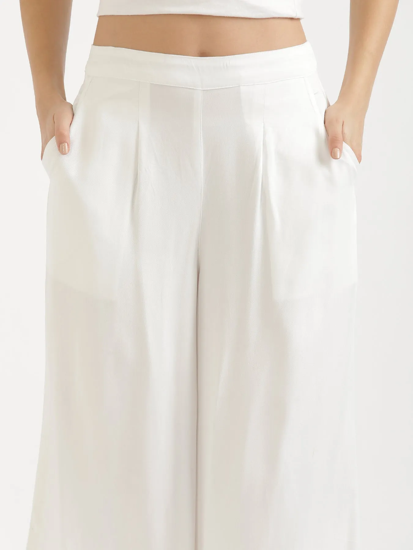 White Palazzo Pant
