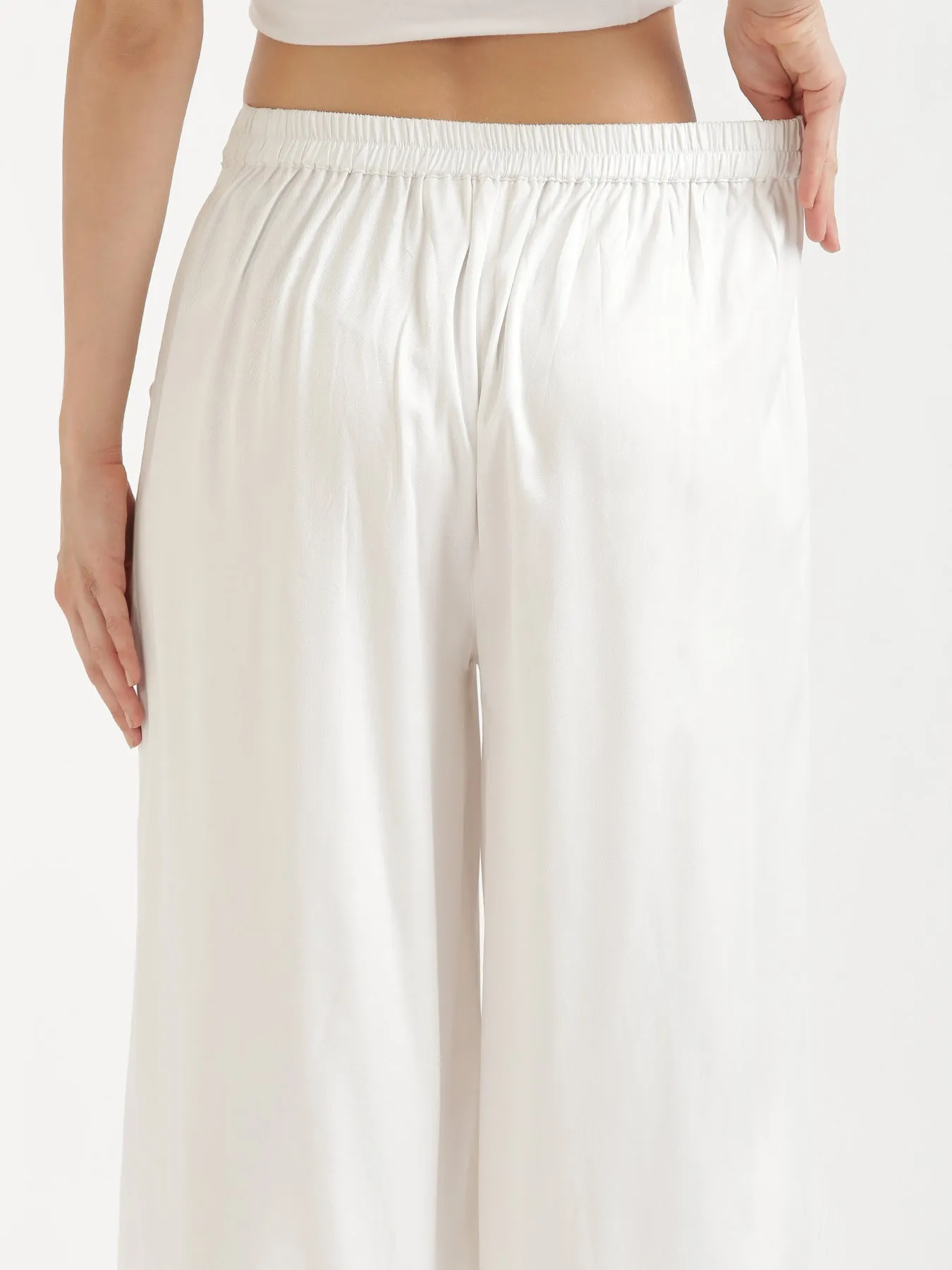 White Palazzo Pant