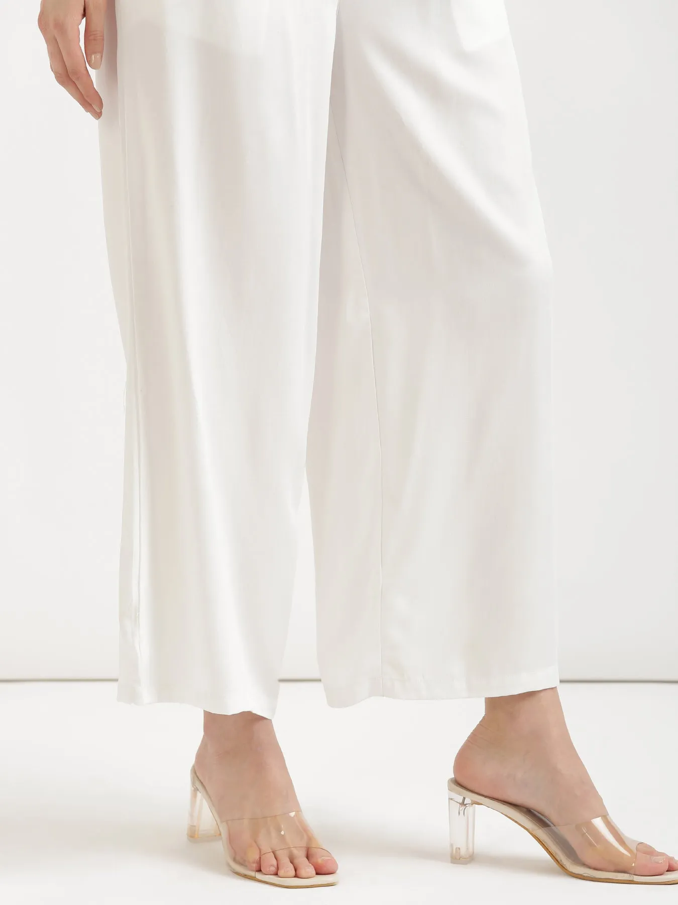 White Palazzo Pant