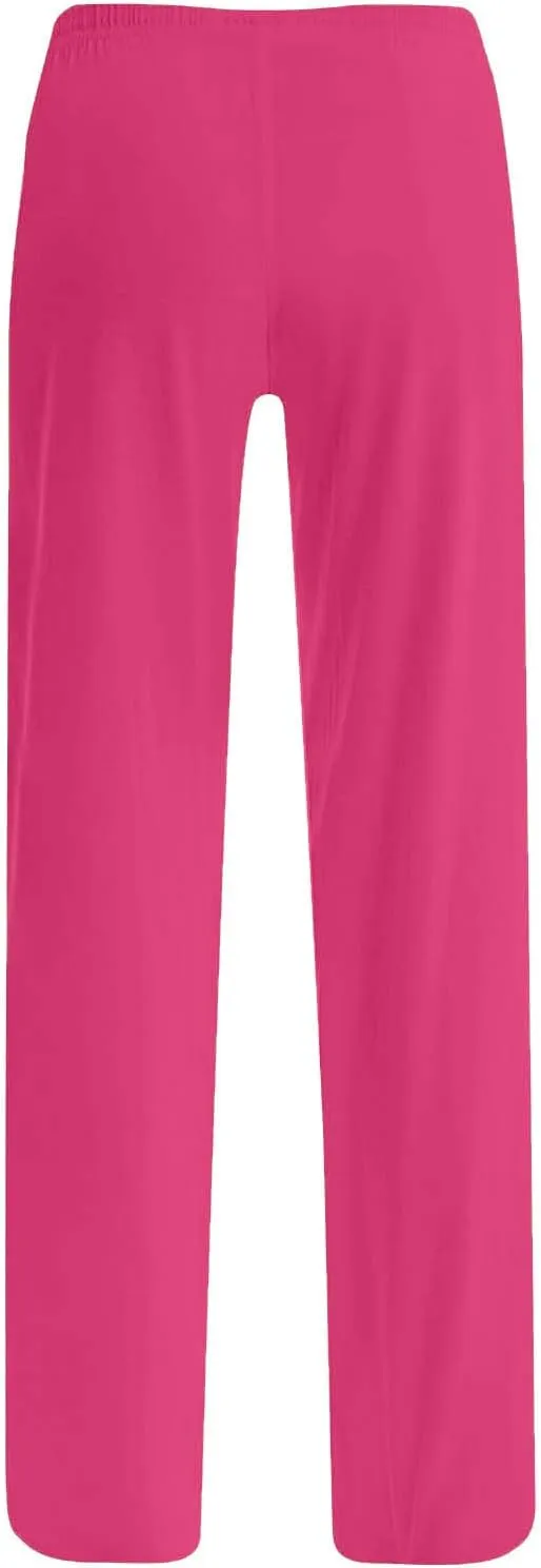 Womens Athletic Pants Straight Leg Lounge Trousers High Waisted Drawstring Soft Comfy Yoga Sweatpants with Pockets