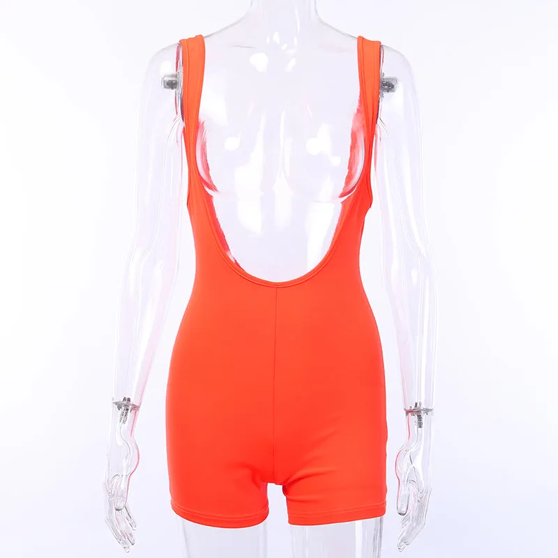 Women's Summer Casual Stretchy Bodycon Jumpsuit