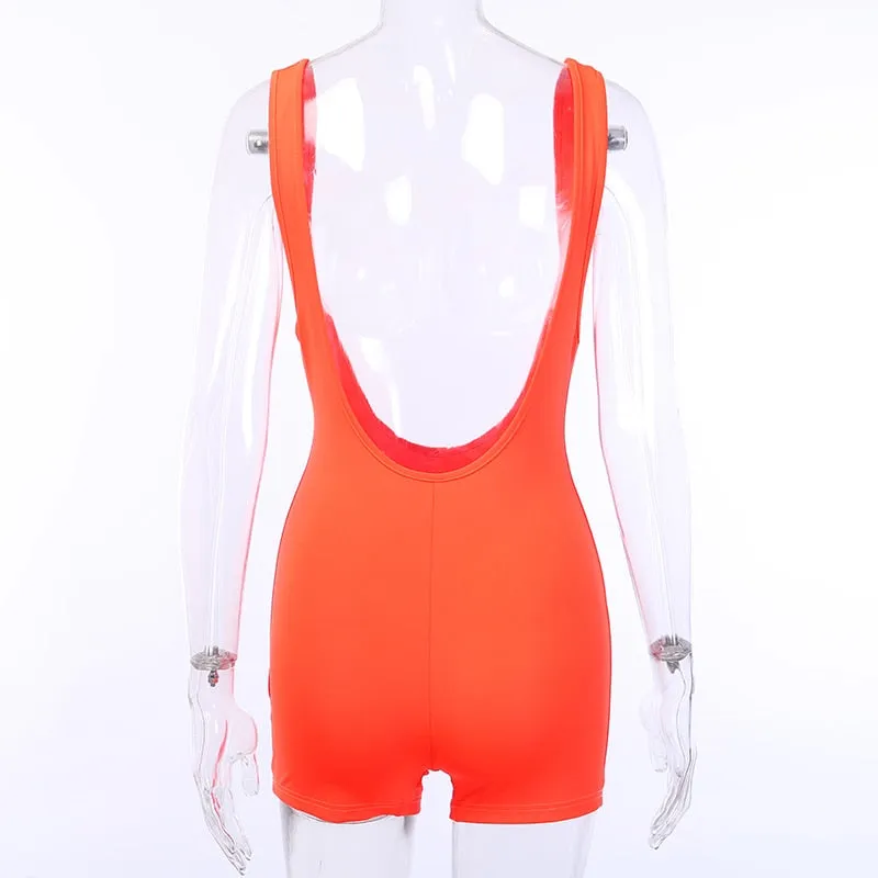 Women's Summer Casual Stretchy Bodycon Jumpsuit