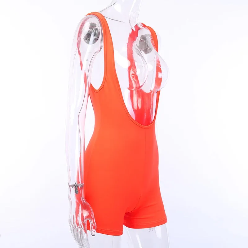 Women's Summer Casual Stretchy Bodycon Jumpsuit