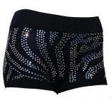 Zebra Sequin Dance Shorts